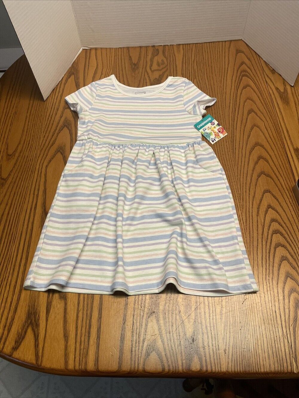 Girls Garanimals Short Sleeve Spring/Summer Dress w/Pockets Size 4T NWT